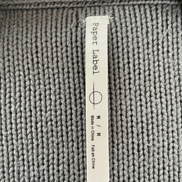 Paper Label Grey Cardigan - Picture 2 of 2
